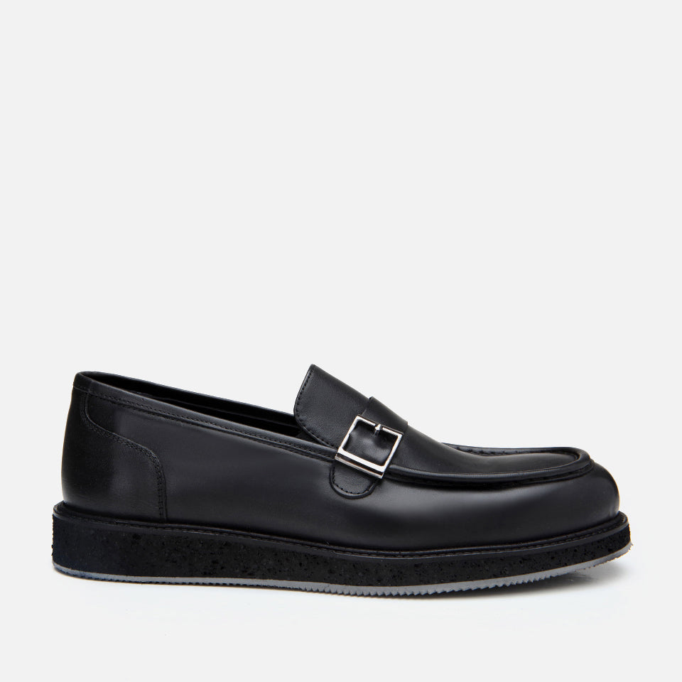 Men’s Leather Black Loafer - Black