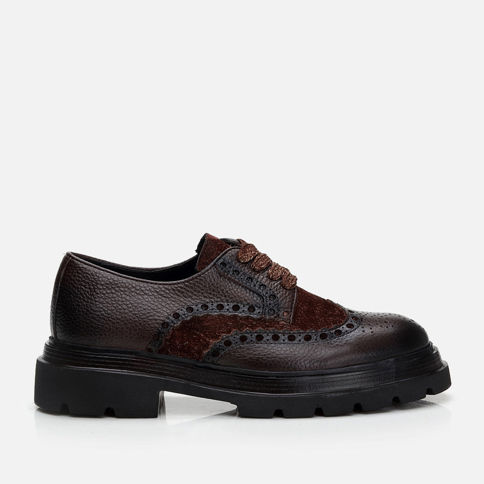 Men’s Leather Casual Shoes - Brown