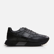 Men’s Genuine Leather Trainers - Black