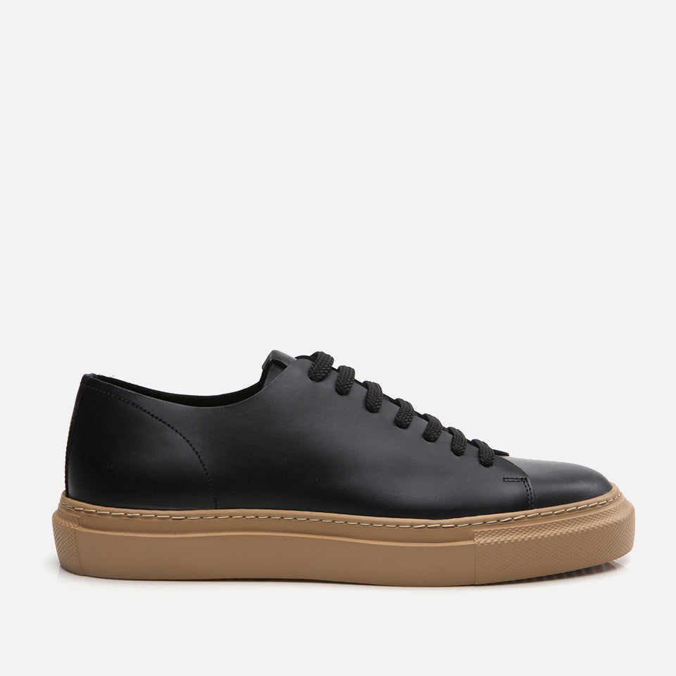 Men’s Leather Black Casual Shoes - Black