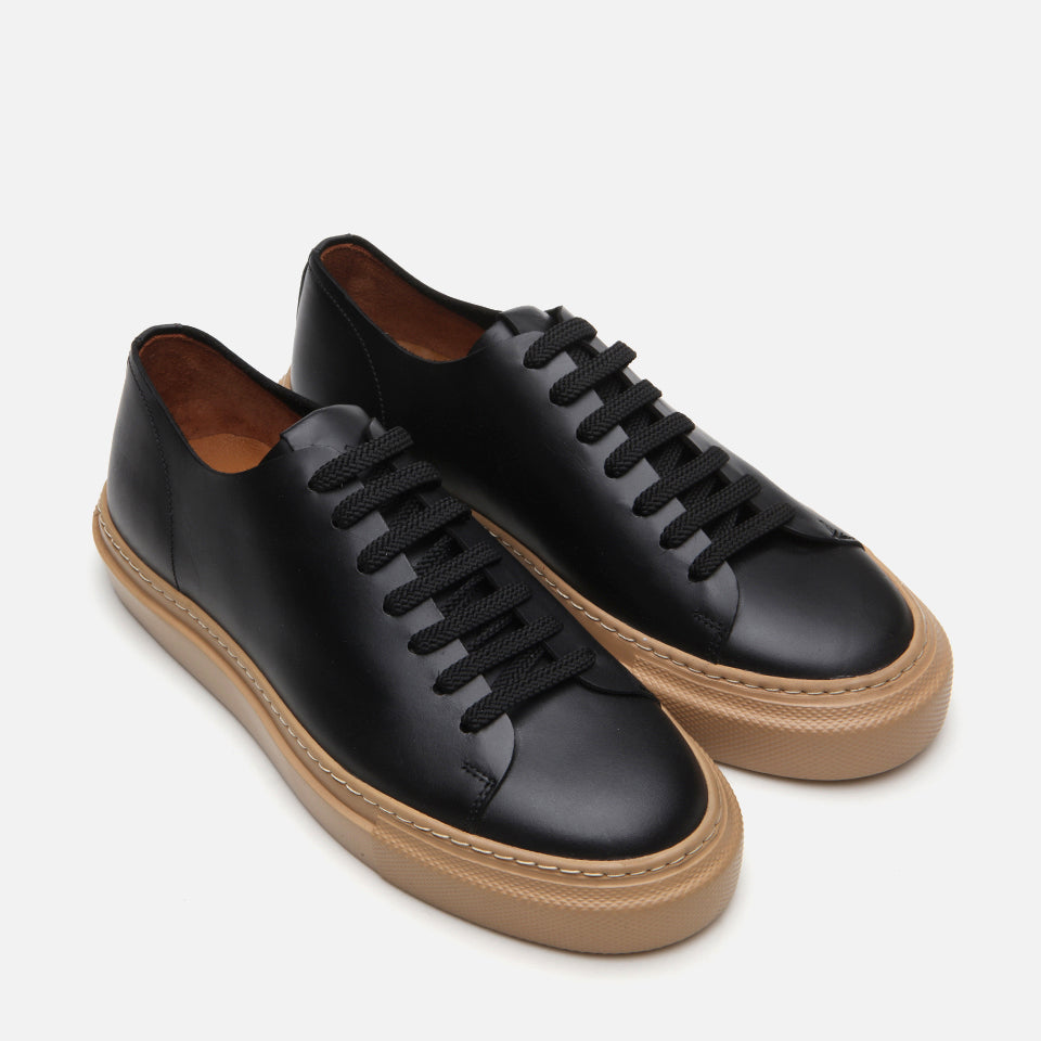 Men’s Leather Black Casual Shoes - Black