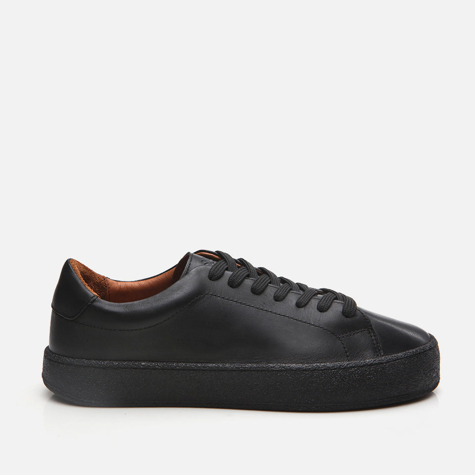 Men’s Genuine Leather Trainers - Black