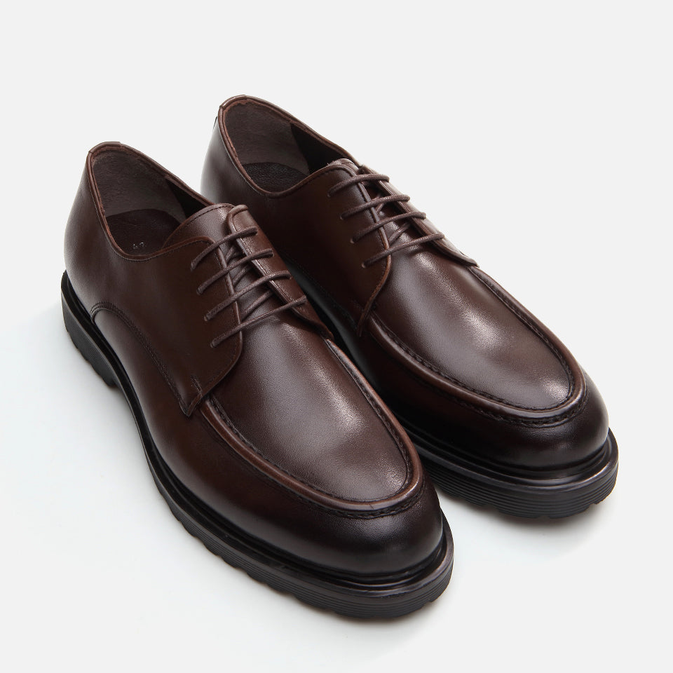 Men’s Leather Casual Shoes - Brown