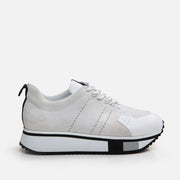 Men’s Leather Trainer - White