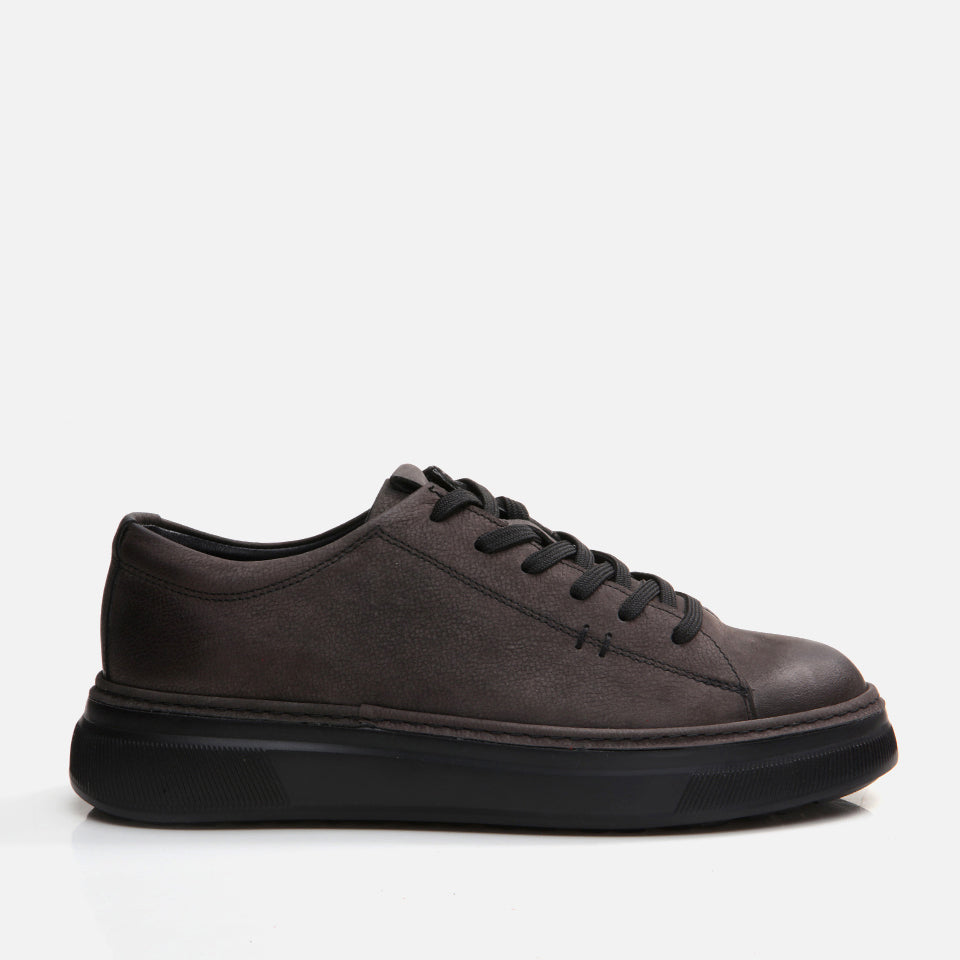 Men’s Genuine Leather Casual Shoes - Anthracite