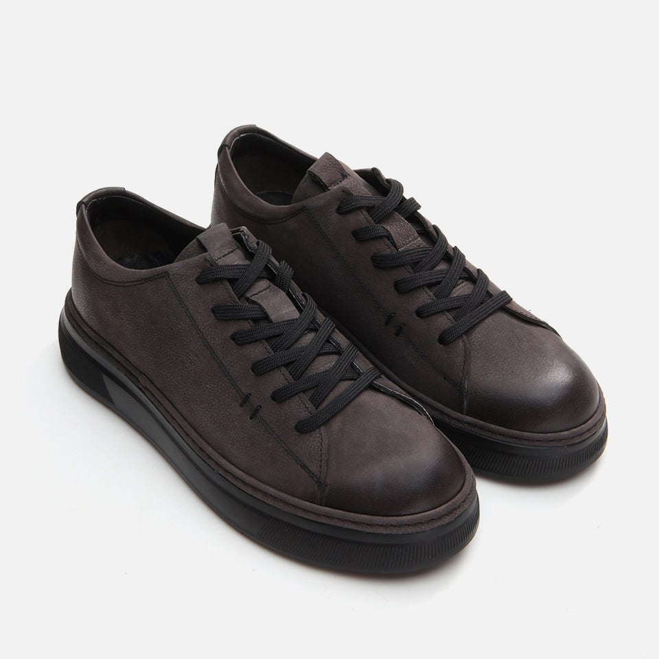 Men’s Genuine Leather Casual Shoes - Anthracite