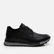 Men’s Leather Trainers - Black