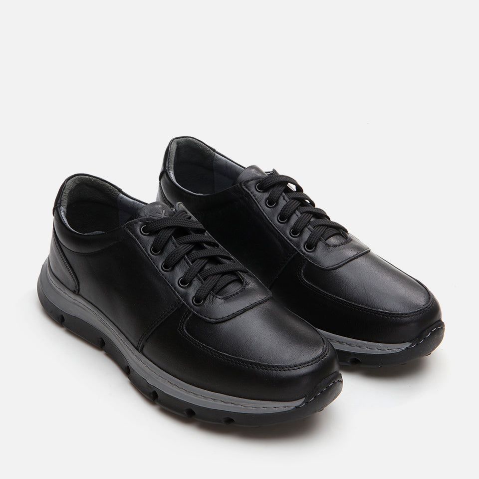 Men’s Leather Casual Shoes - Black