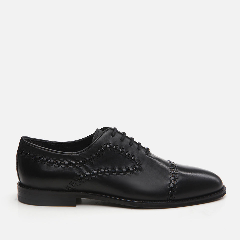 Men’s Leather Classic Shoes - Black