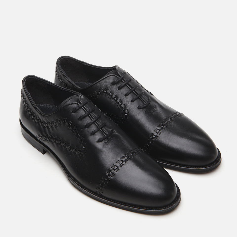 Men’s Leather Classic Shoes - Black