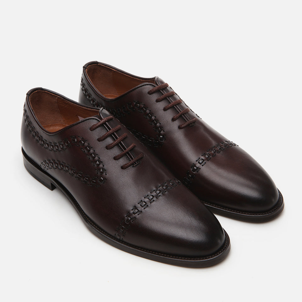 Men’s Leather Classic Shoes - Brown