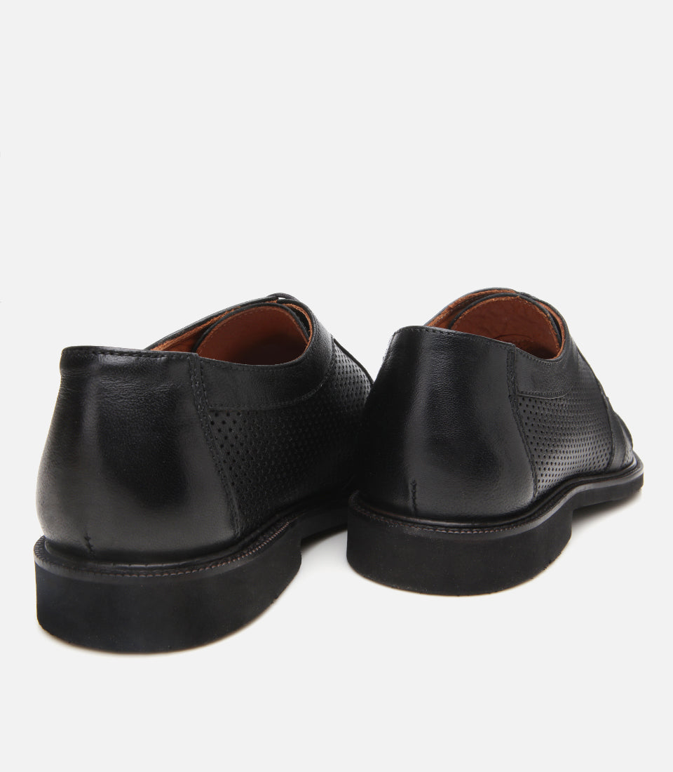 Men's Leather Sneakers - Black
