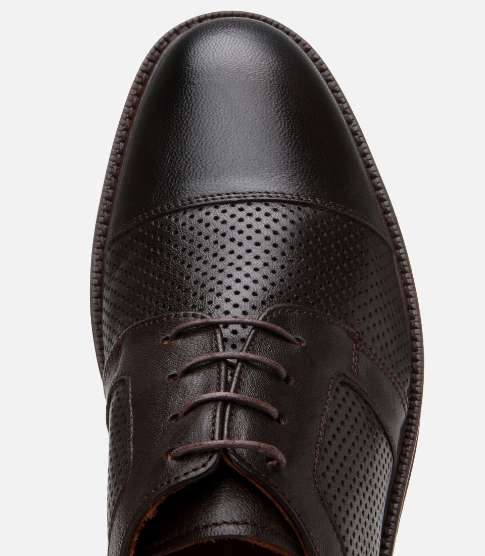 Men's Leather Sneakers - Brown