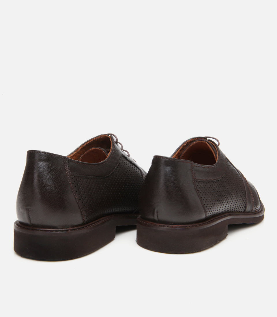 Men's Leather Sneakers - Brown