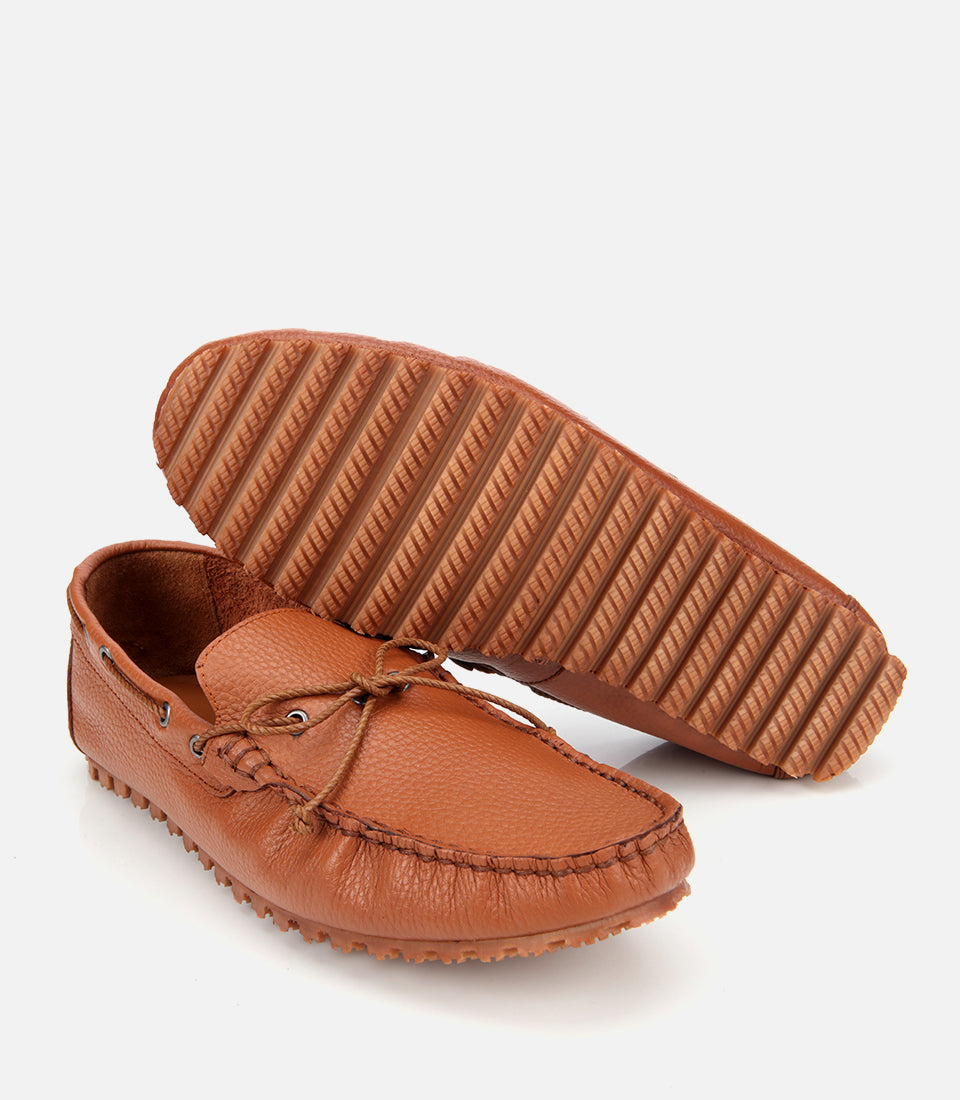 Men's Leather Sneakers - Tan