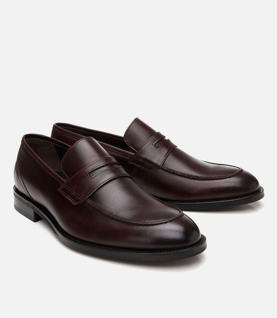 Men’s Leather Classic Shoes - Brown