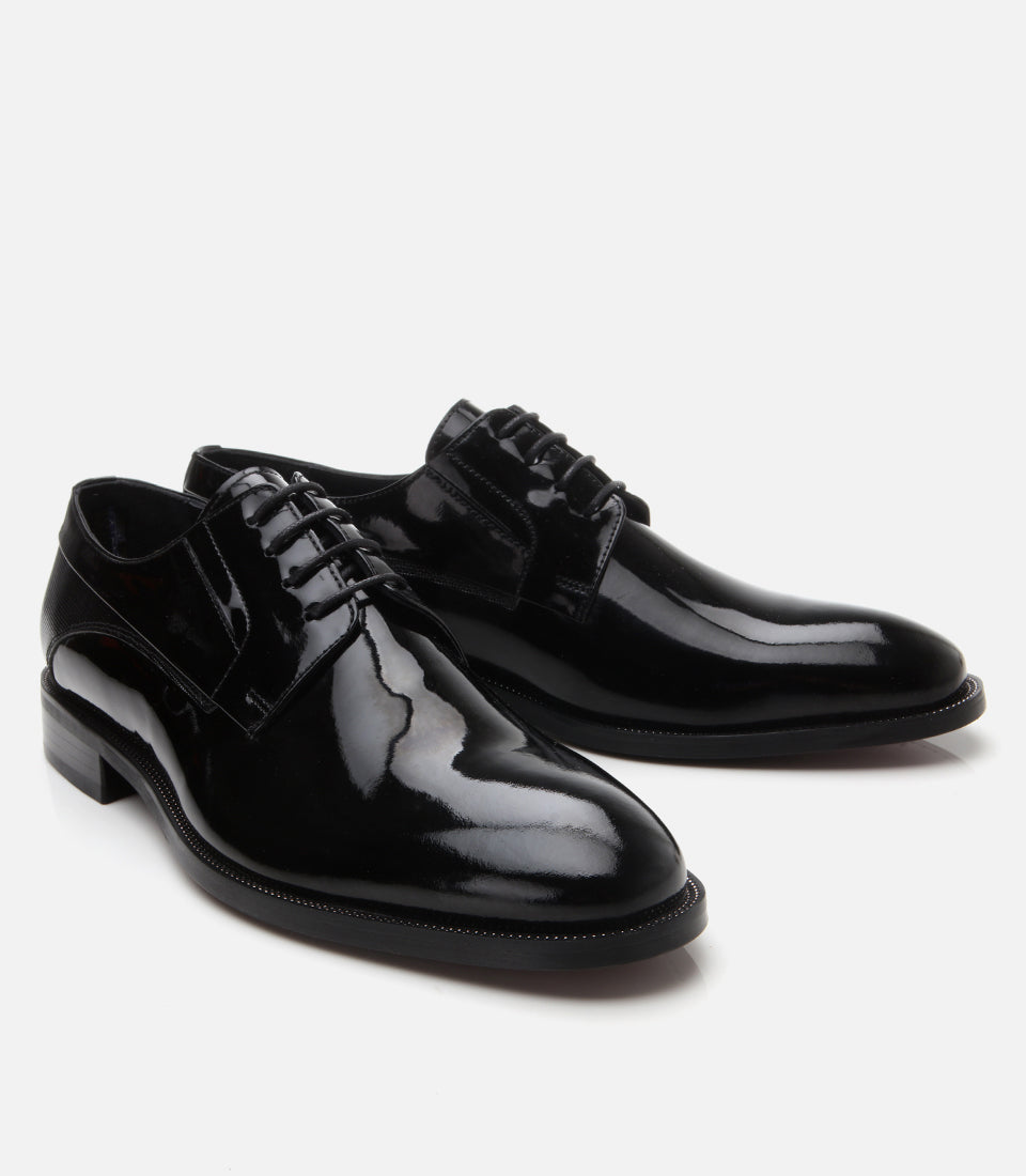 Men’s Patent Leather Shoes - Black