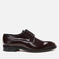 Men's Patent Leather Classic Shoes - Burgundy