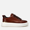 Men’s Leather Trainers - Brown