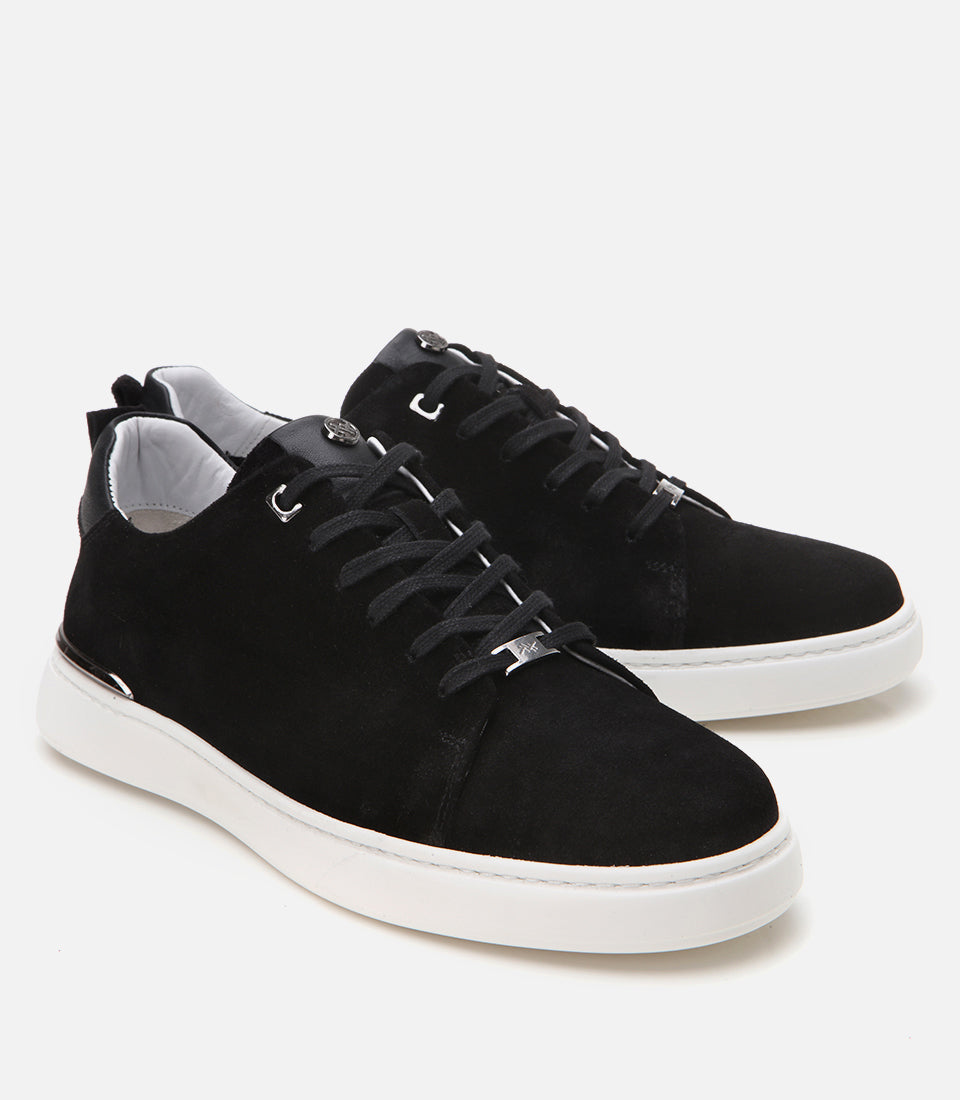 Men's Suede Sneakers - Black
