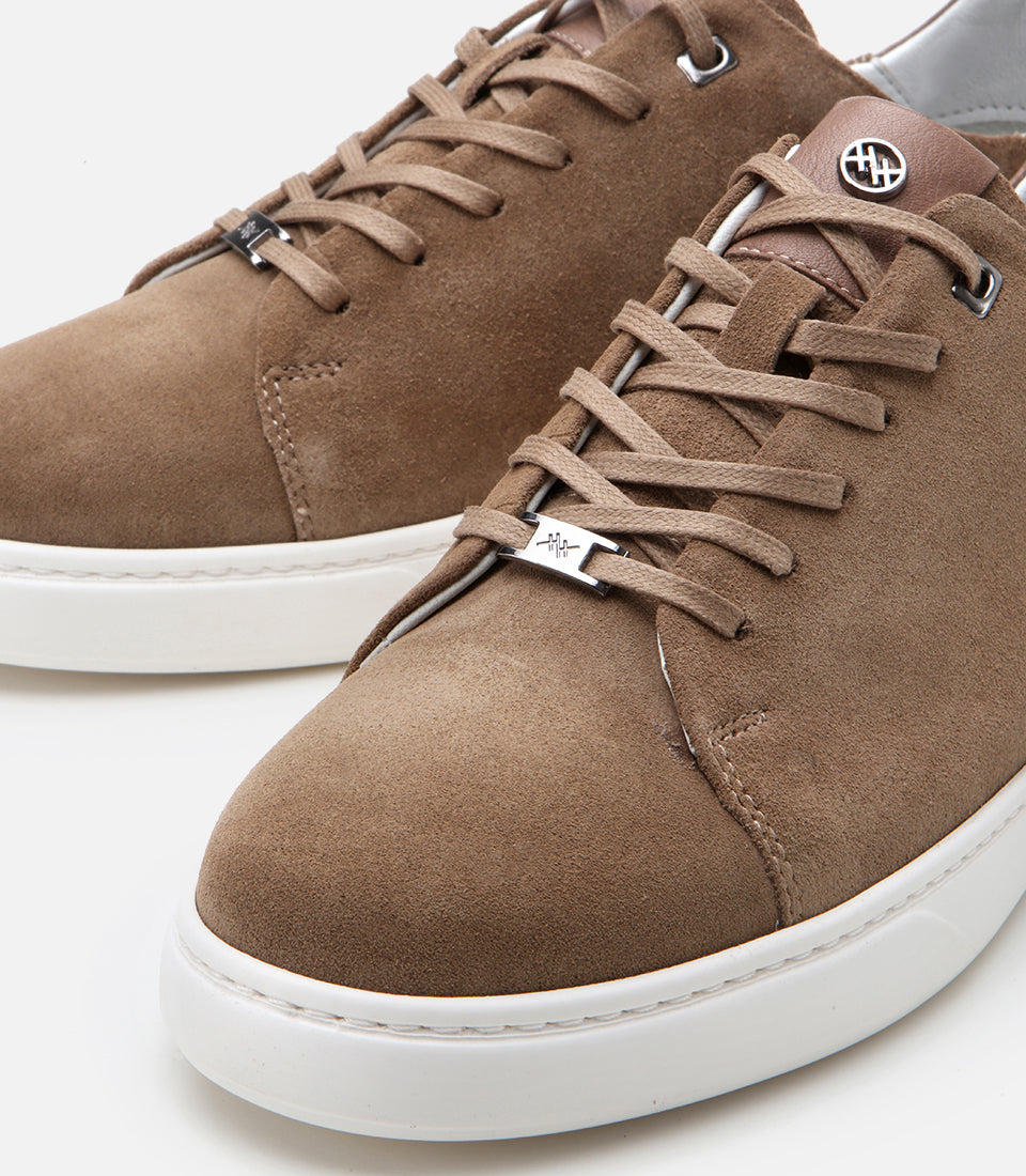 Men's Suede Sneakers - Taupe