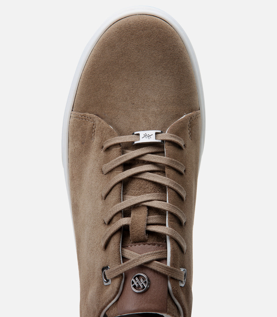 Men's Suede Sneakers - Taupe