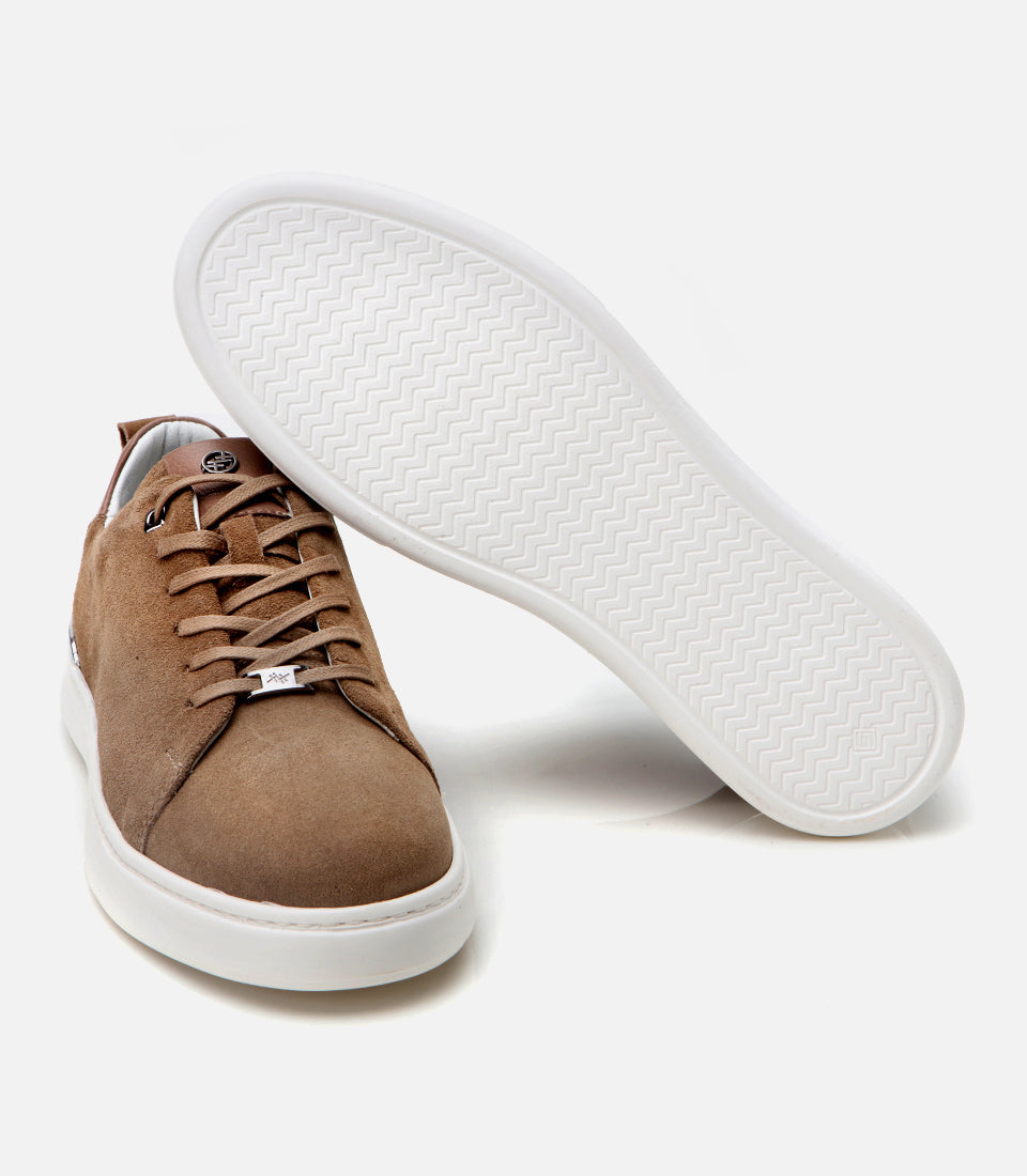 Men's Suede Sneakers - Taupe