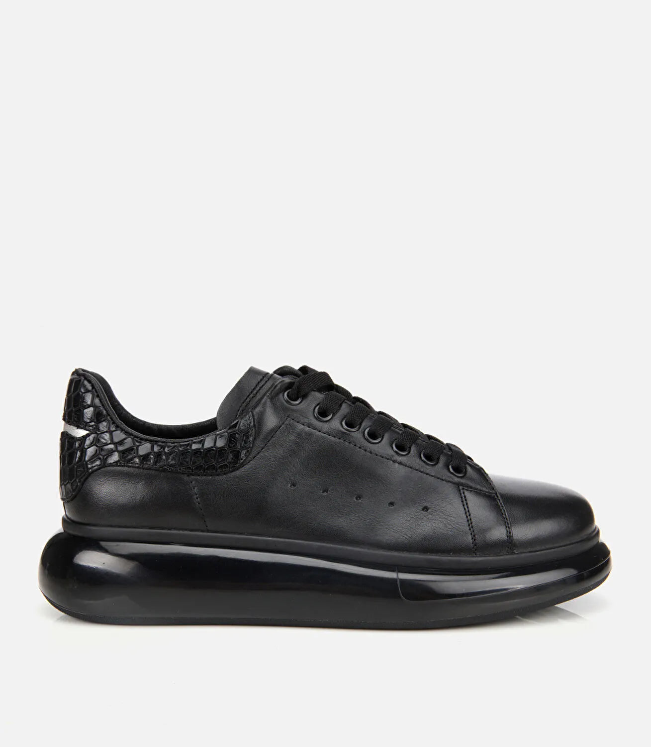 Men’s Leather Trainers - Black
