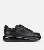 Men’s Leather Trainers - Black