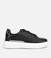 Men’s Leather Trainers - Black