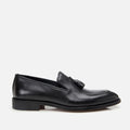Men's Leather Classic Shoes Tassel Loafers - Black