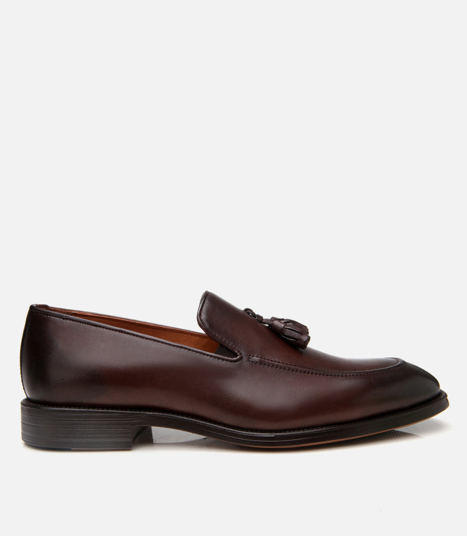 Men’s Leather Classic Tassel Loafers - Brown