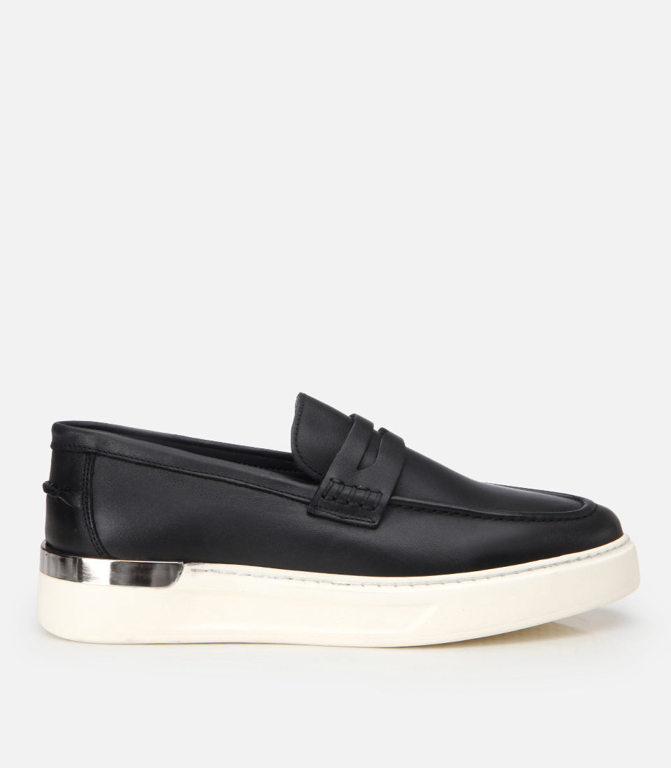 Men's Leather Loafer - Black