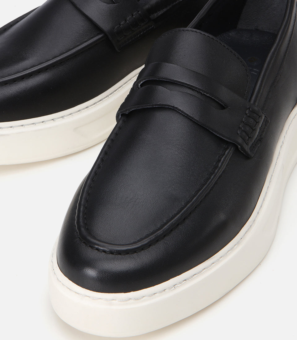Men's Leather Loafer - Black