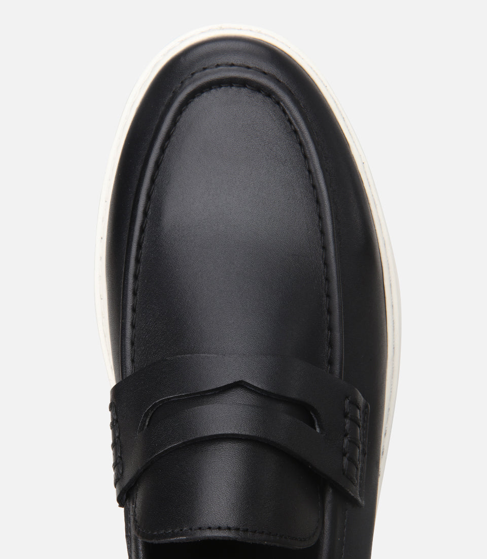 Men's Leather Loafer - Black