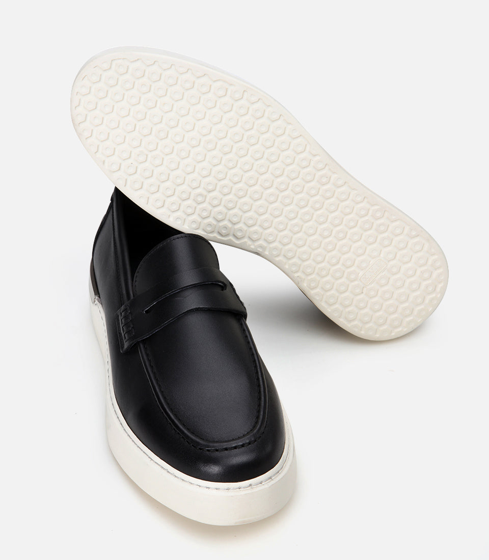 Men's Leather Loafer - Black