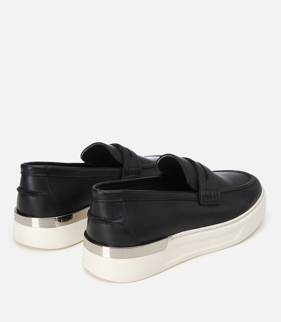 Men's Leather Loafer - Black