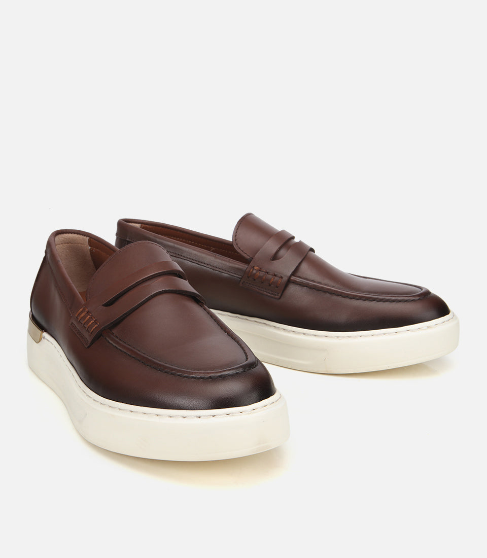 Men's Leather Loafer - Brown