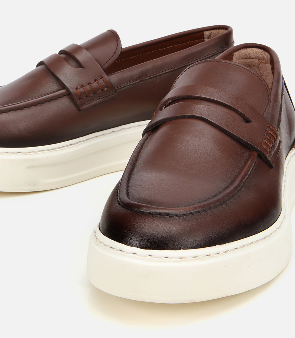 Men's Leather Loafer - Brown