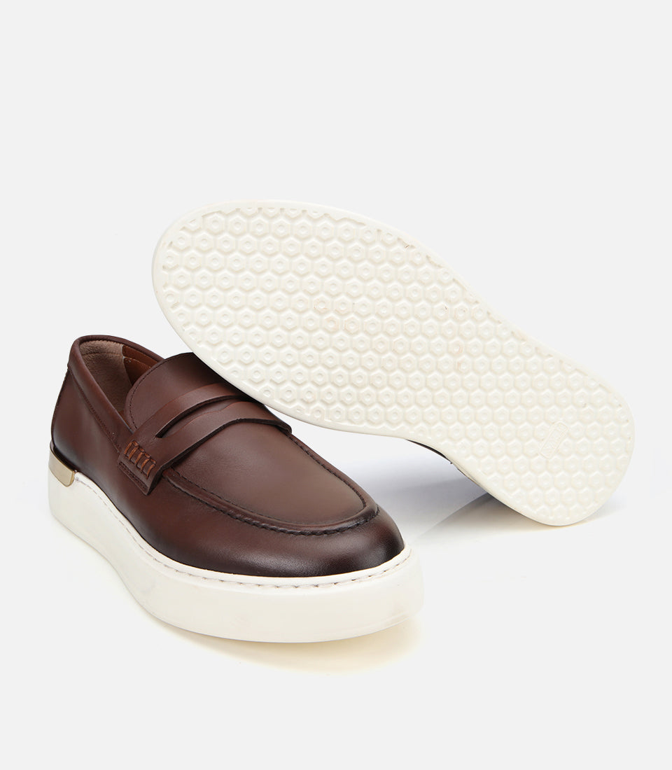 Men's Leather Loafer - Brown