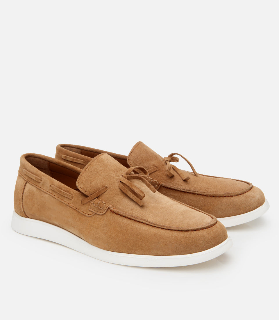 Men's Suede Sneakers - Camel