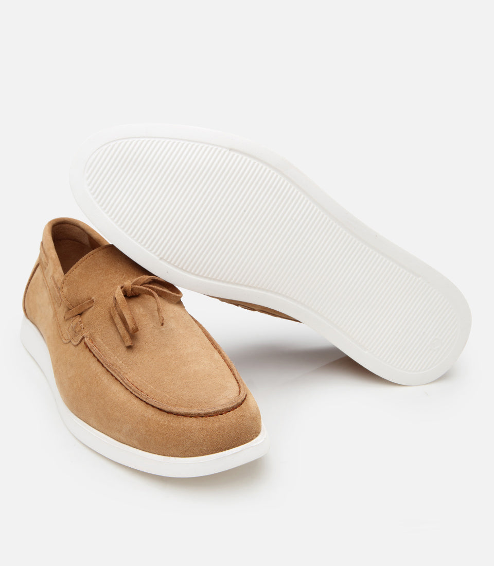 Men's Suede Sneakers - Camel
