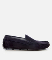 Men's Suede Loafer - Navy