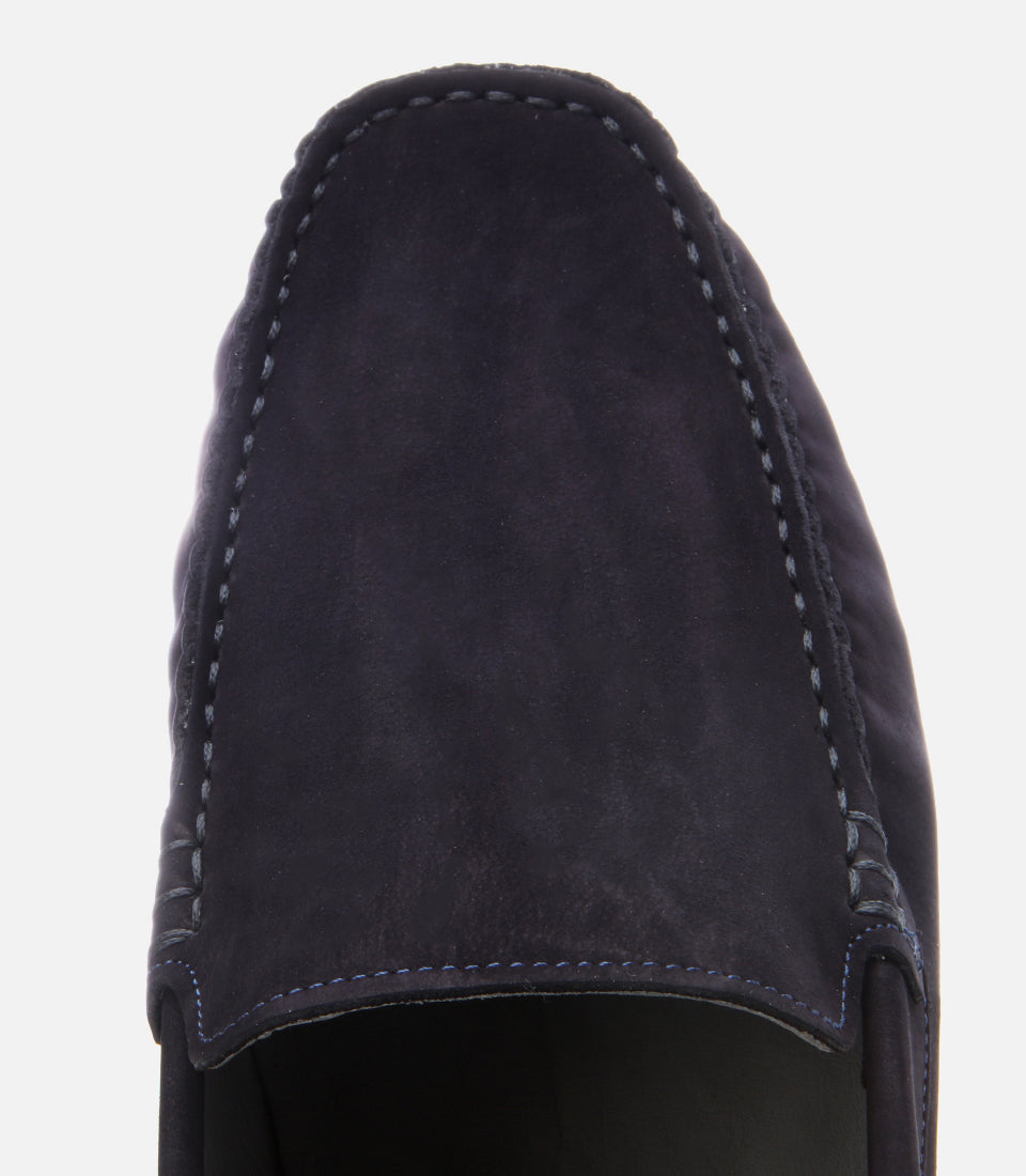 Men's Suede Loafer - Navy