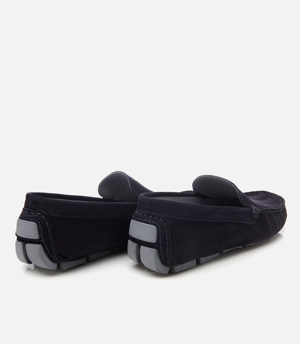 Men's Suede Loafer - Navy