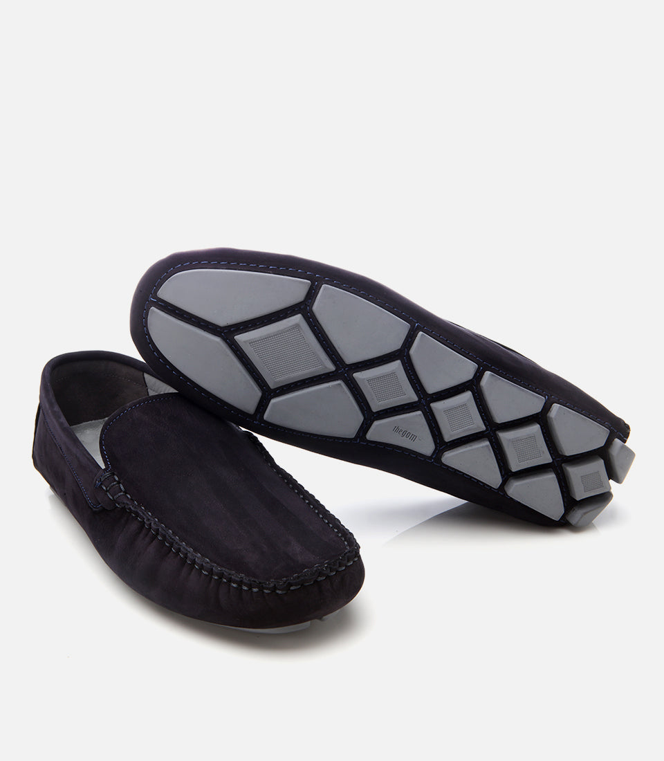 Men's Suede Loafer - Navy