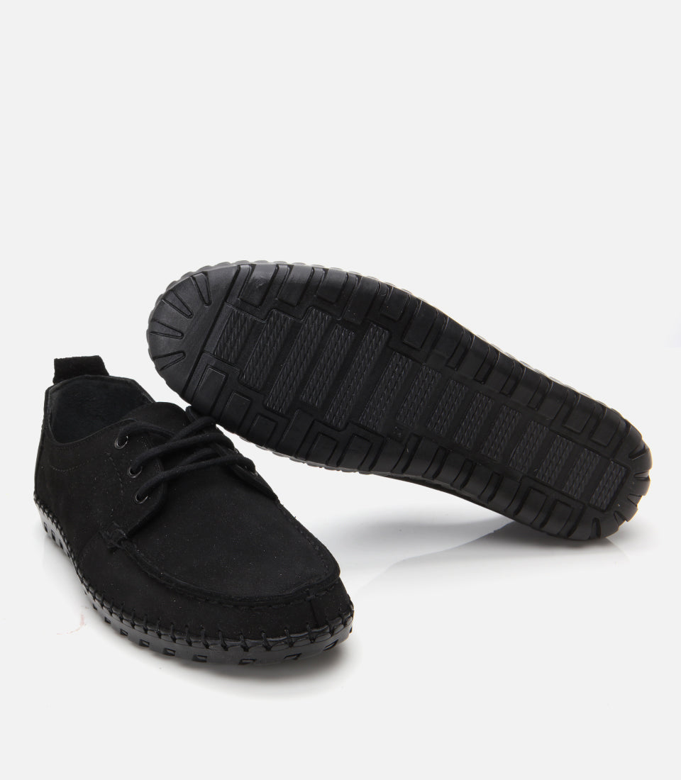 Men's Suede Sneakers - Black