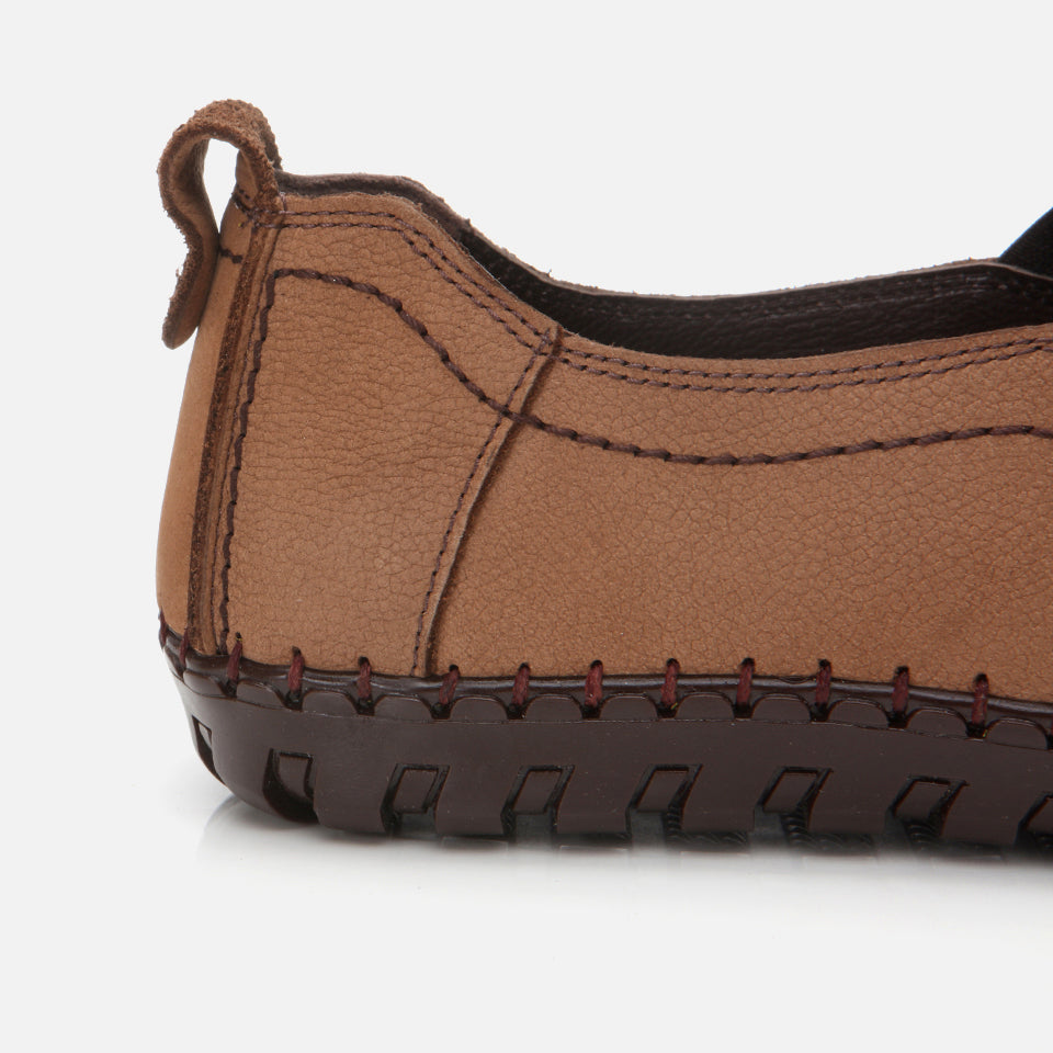 Men's Suede Slip-On Sneakers - Mink