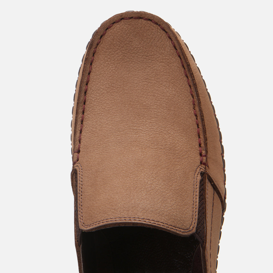 Men's Suede Slip-On Sneakers - Mink