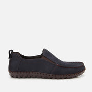 Men's Suede Slip-On Sneakers - Navy